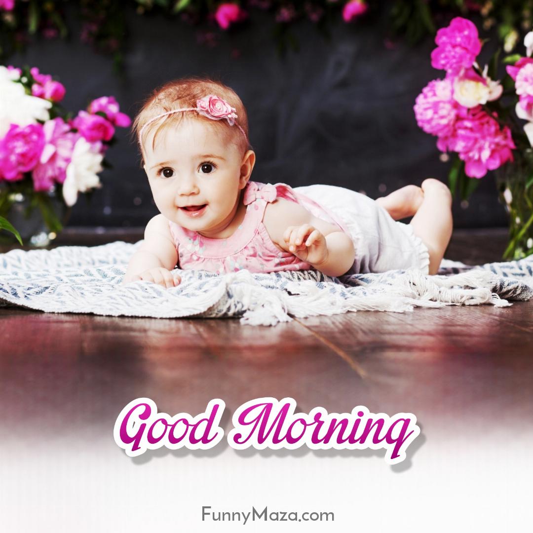 Good Morning Images Cute Baby Girl