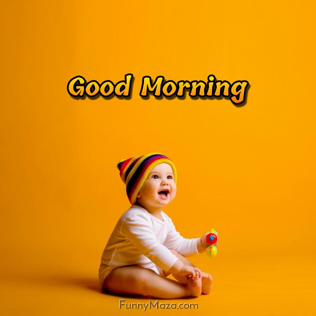 Good Morning With Baby Images For Whatsapp