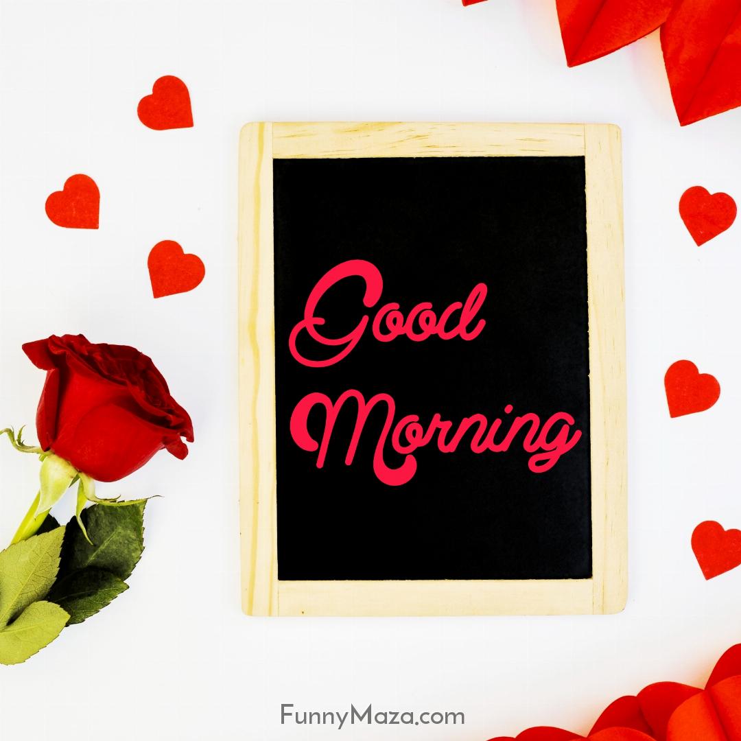 Good Morning Images With Rose And Love