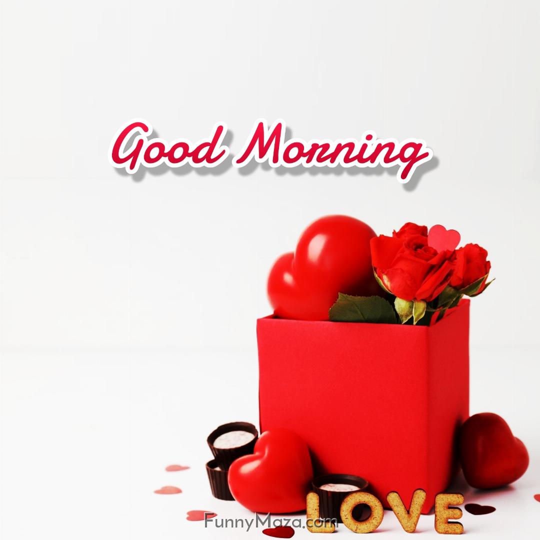 Good Morning Love Red Rose Images