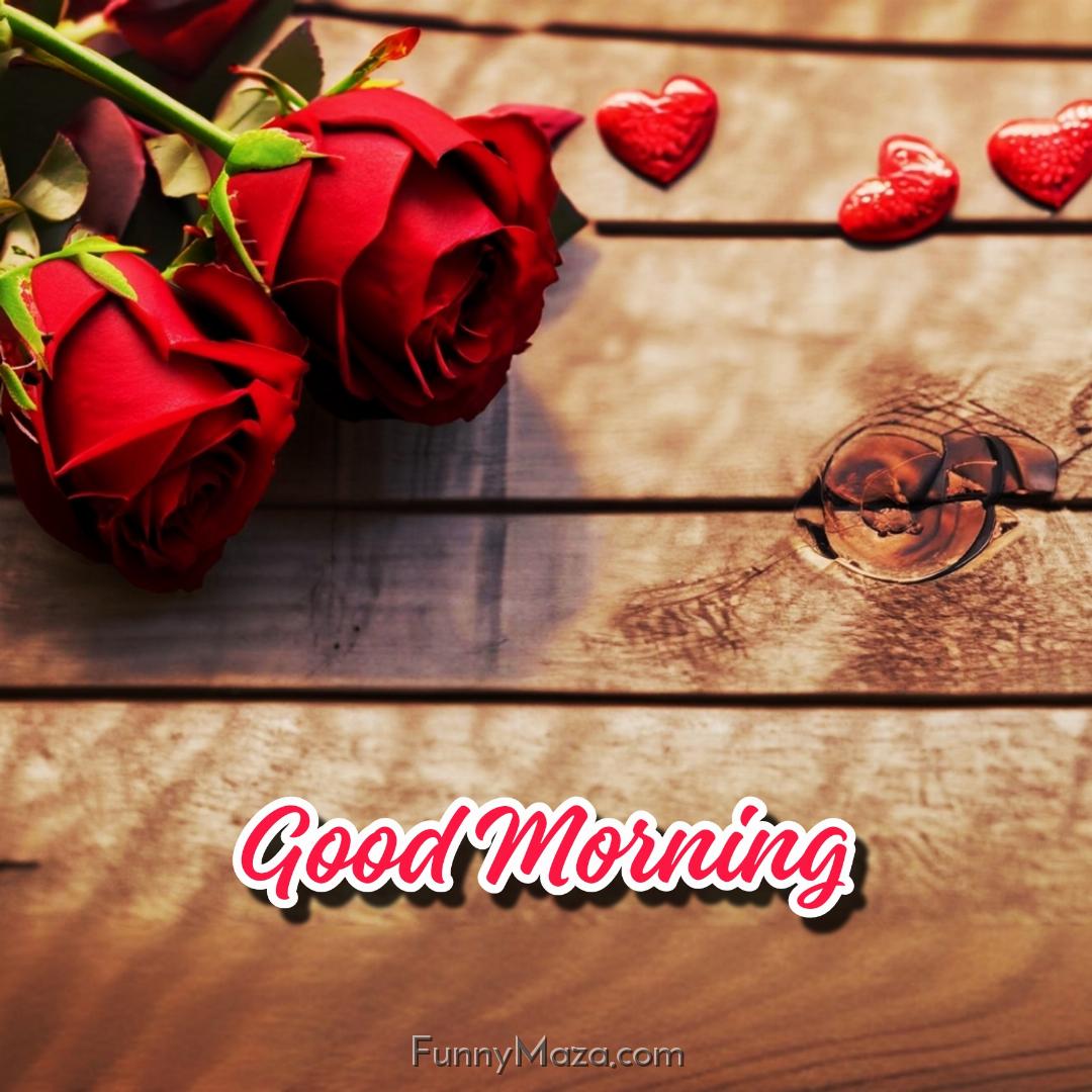 Good Morning Red Rose Images With Love