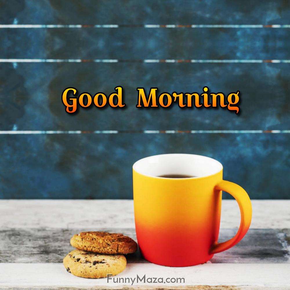 Good Morning Images With Tea And Cookies