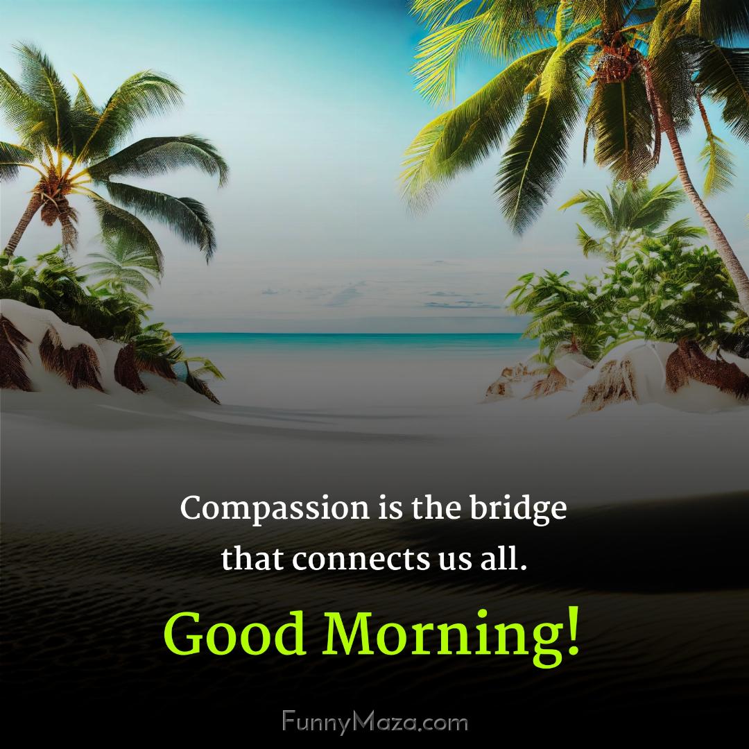 Compassion is the bridge that connects us all