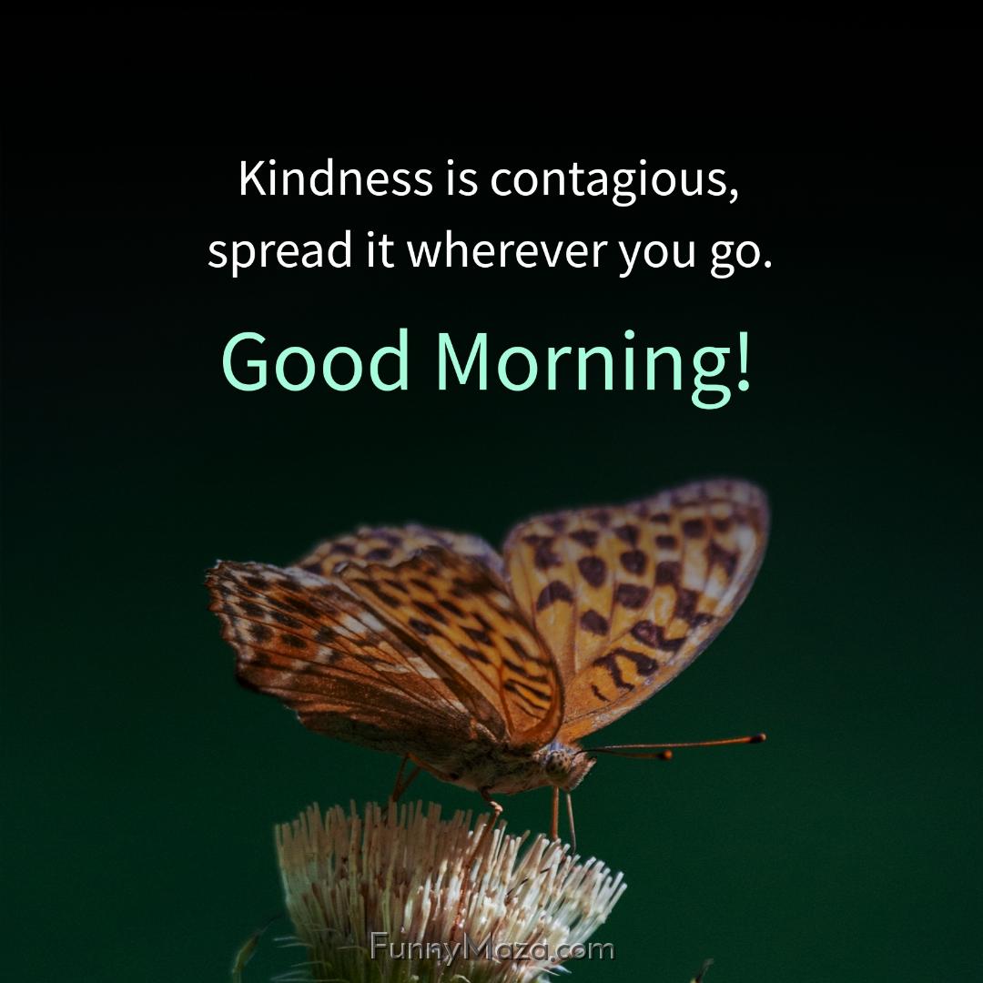 Kindness is contagious spread it wherever you go