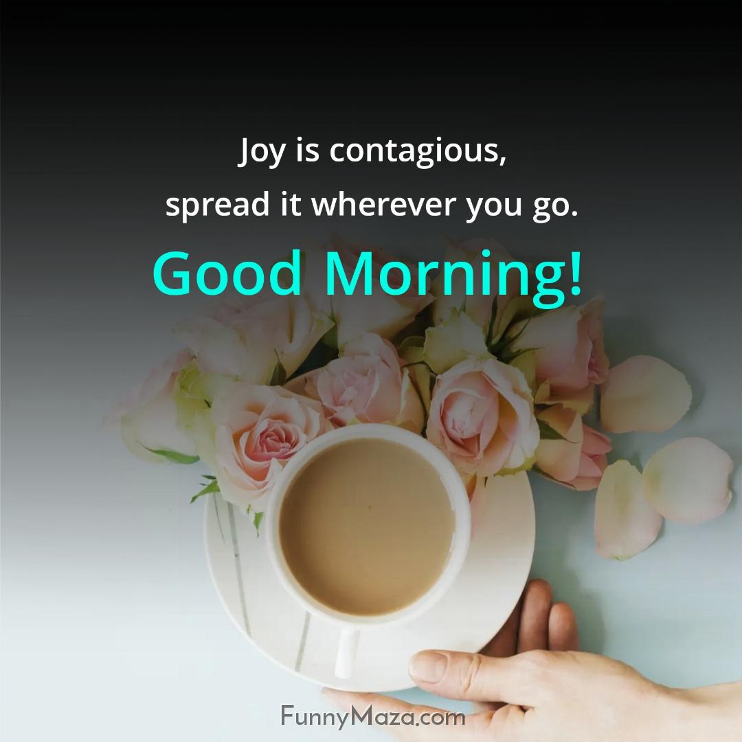 Joy is contagious spread it wherever you go