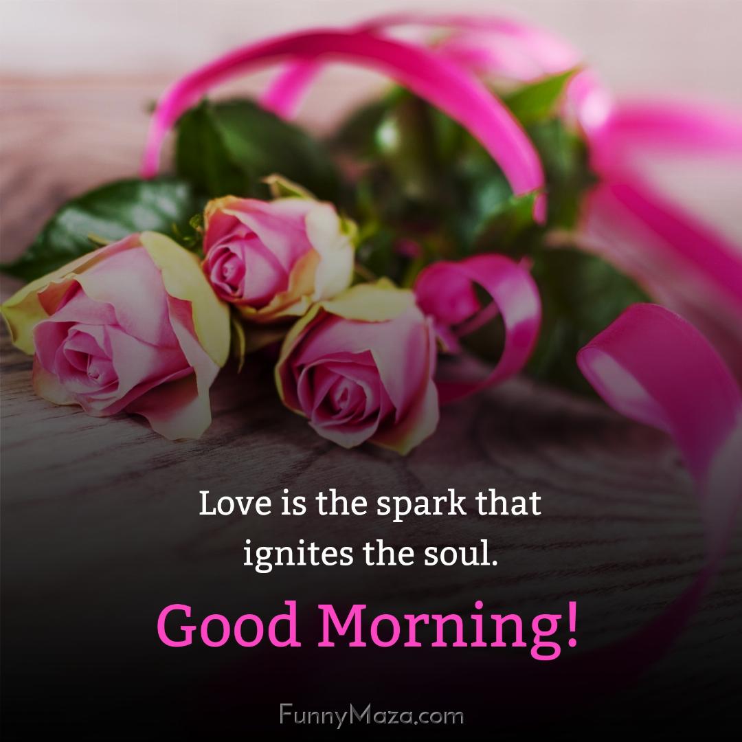 Love is the spark that ignites the soul