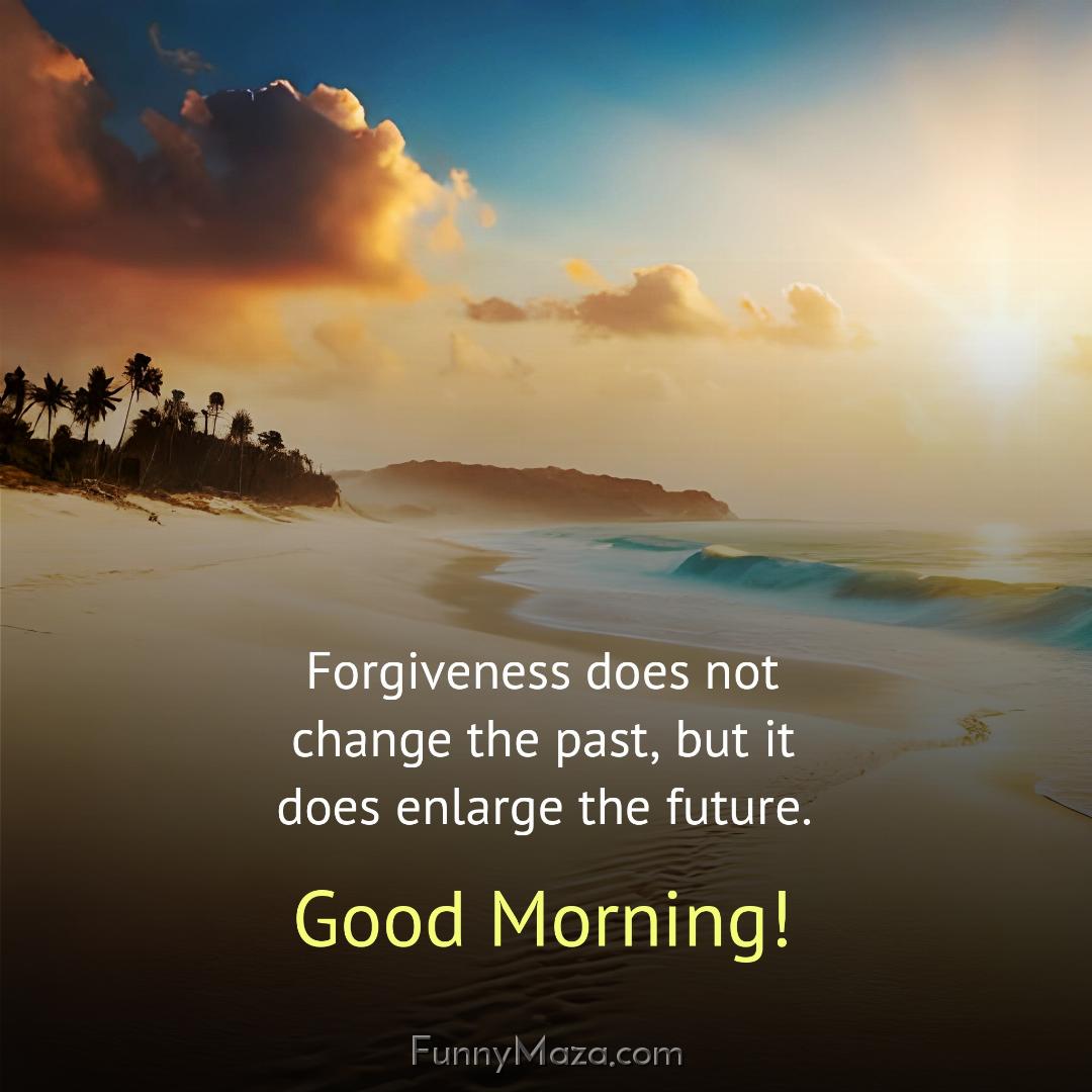 Forgiveness does not change the past but it does enlarge the