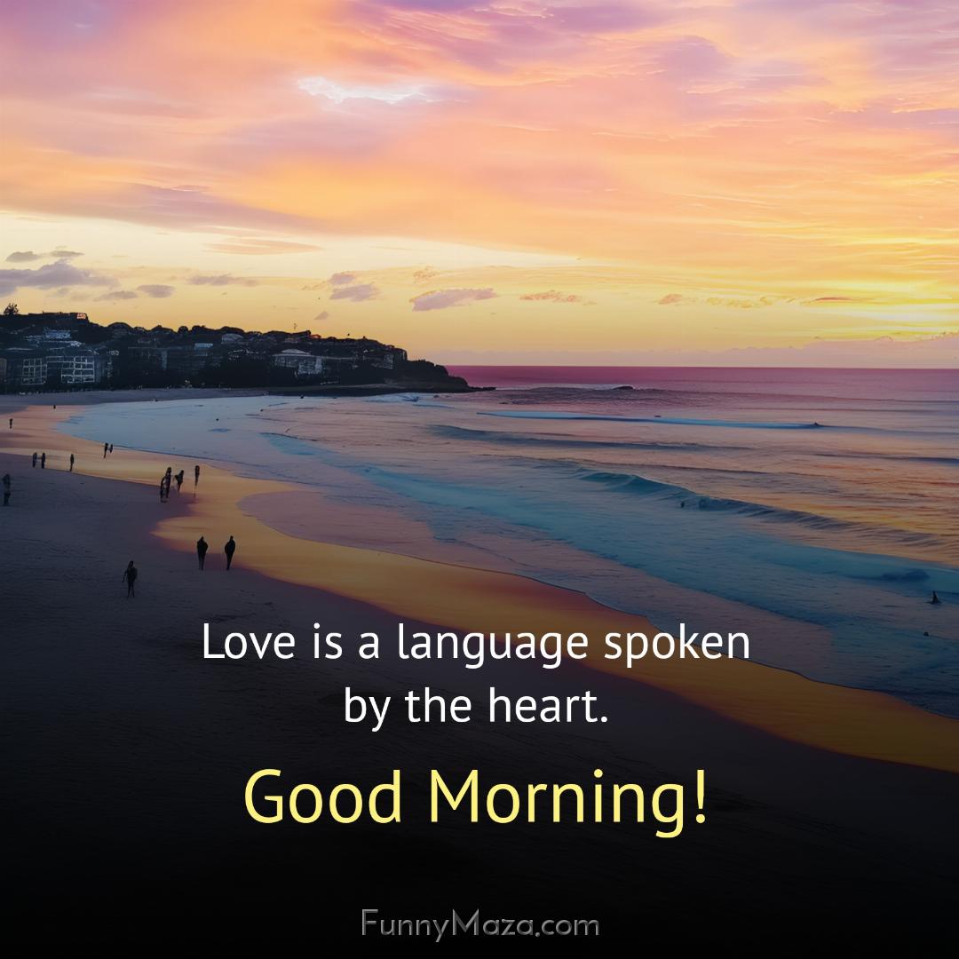 Love is a language spoken by the heart