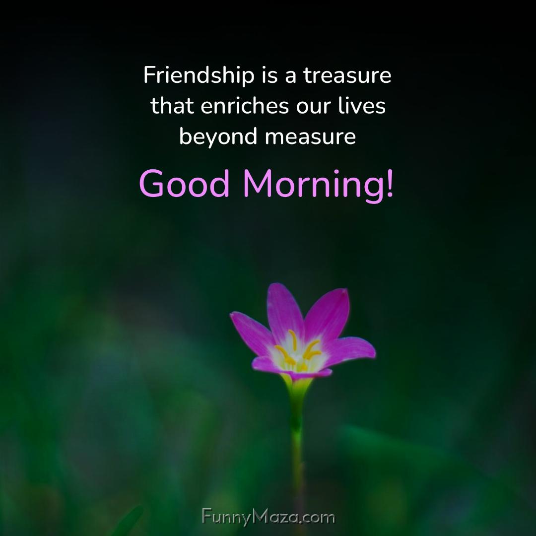 Friendship is a treasure that enriches our lives beyond measure