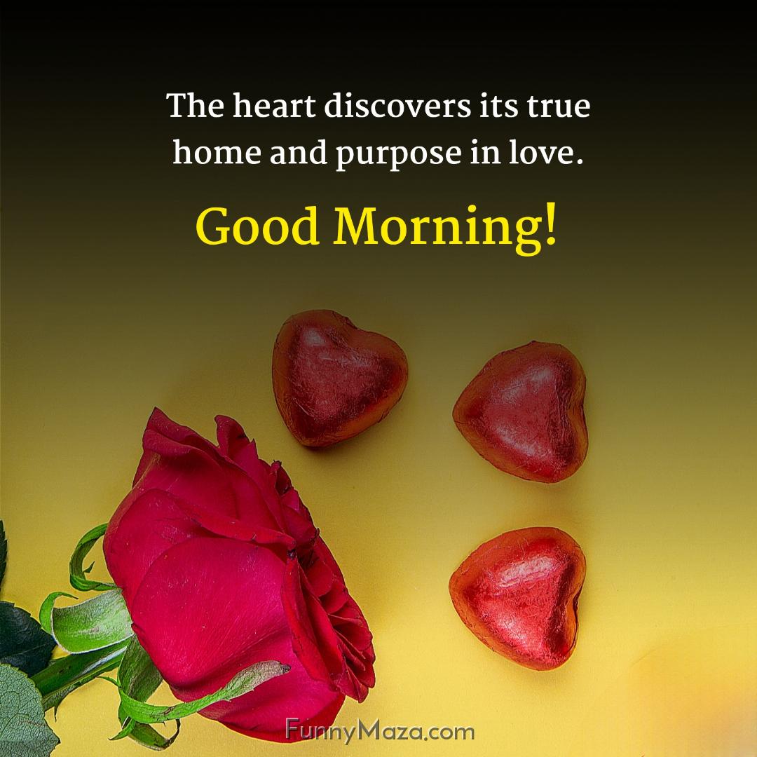 The heart discovers its true home and purpose in love