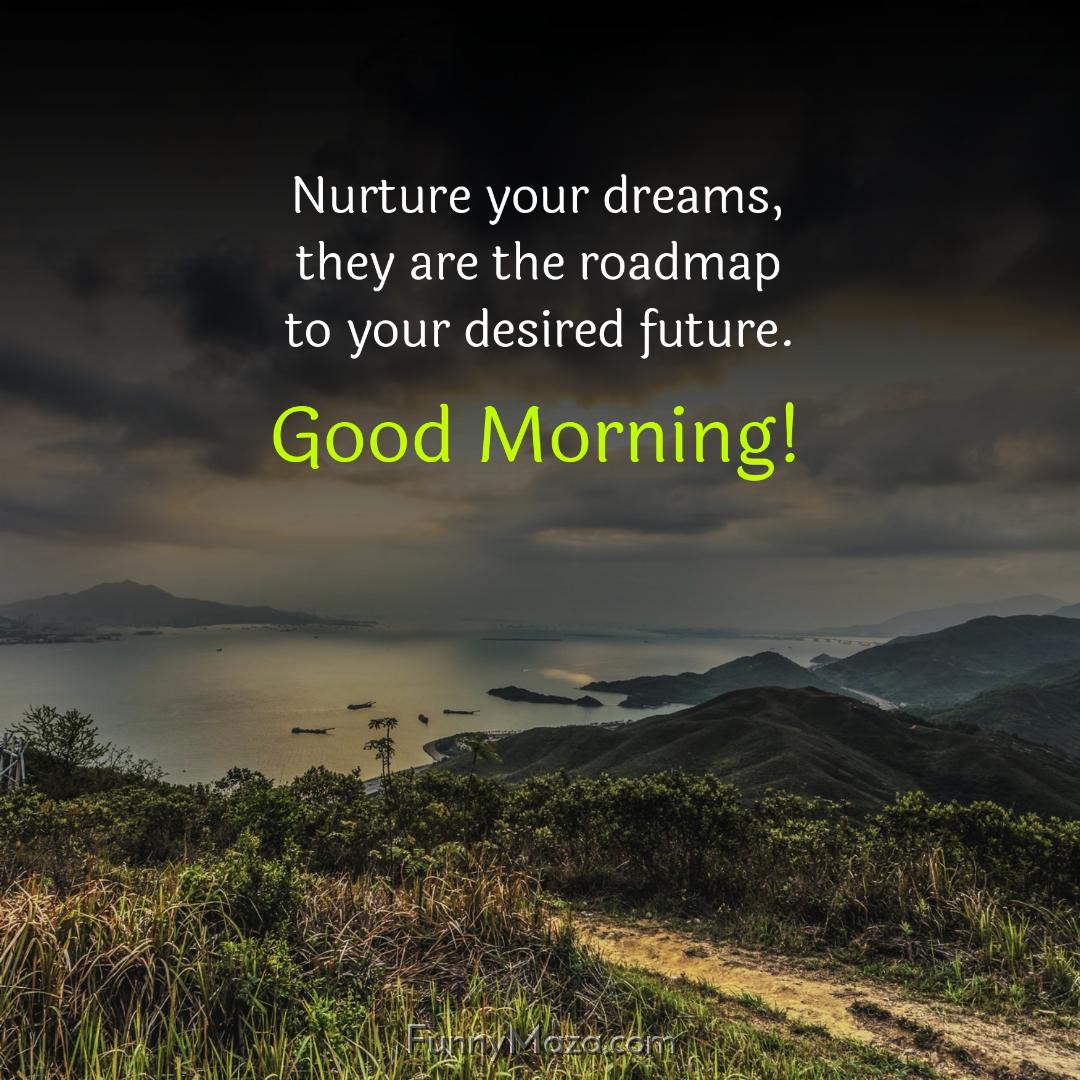 Nurture your dreams they are the roadmap to your desired future