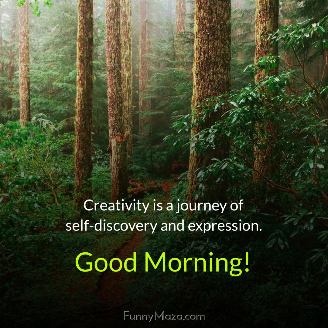 Creativity is a journey of self-discovery and expression