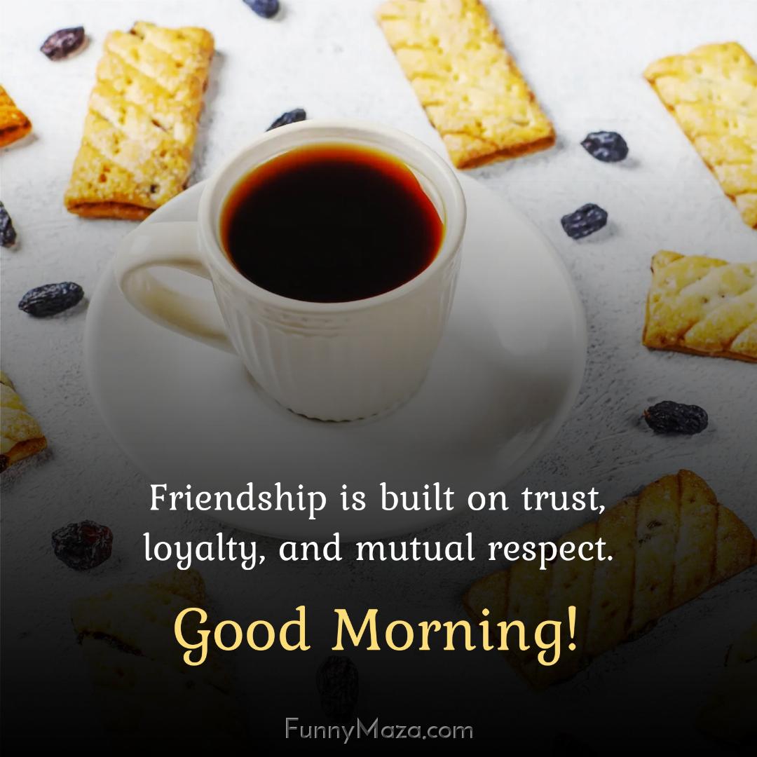 Friendship is built on trust loyalty and mutual respect