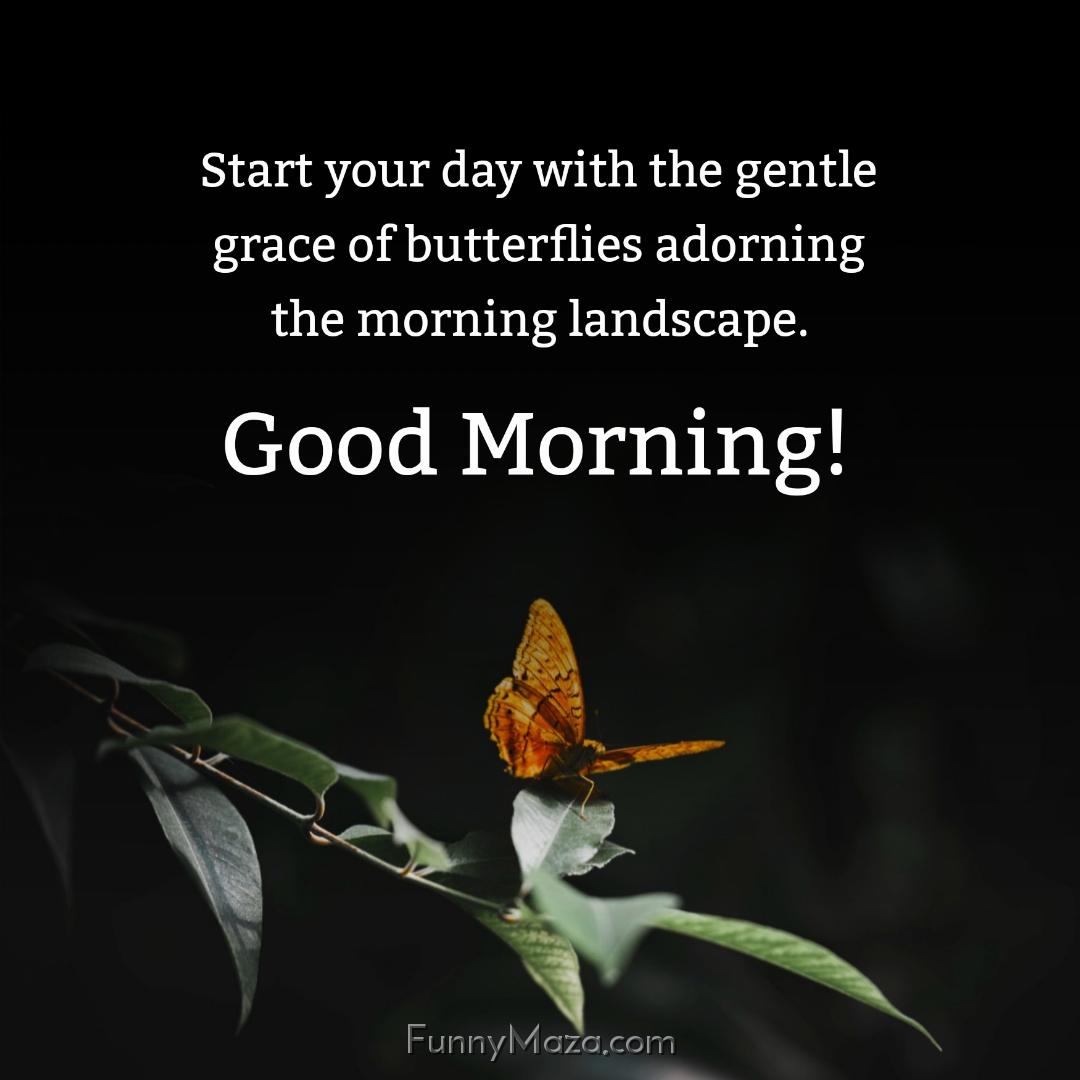 Start your day with the gentle grace of butterflies adorning the