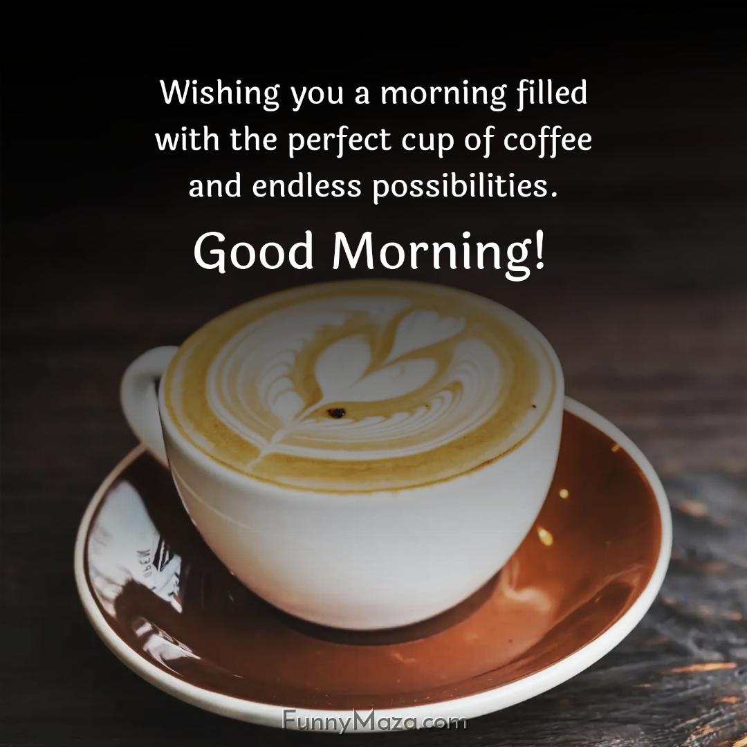 Wishing you a morning filled with the perfect cup of coffee