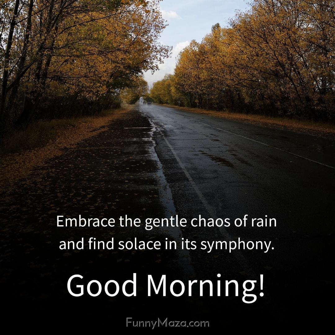 Embrace the gentle chaos of rain and find solace in its