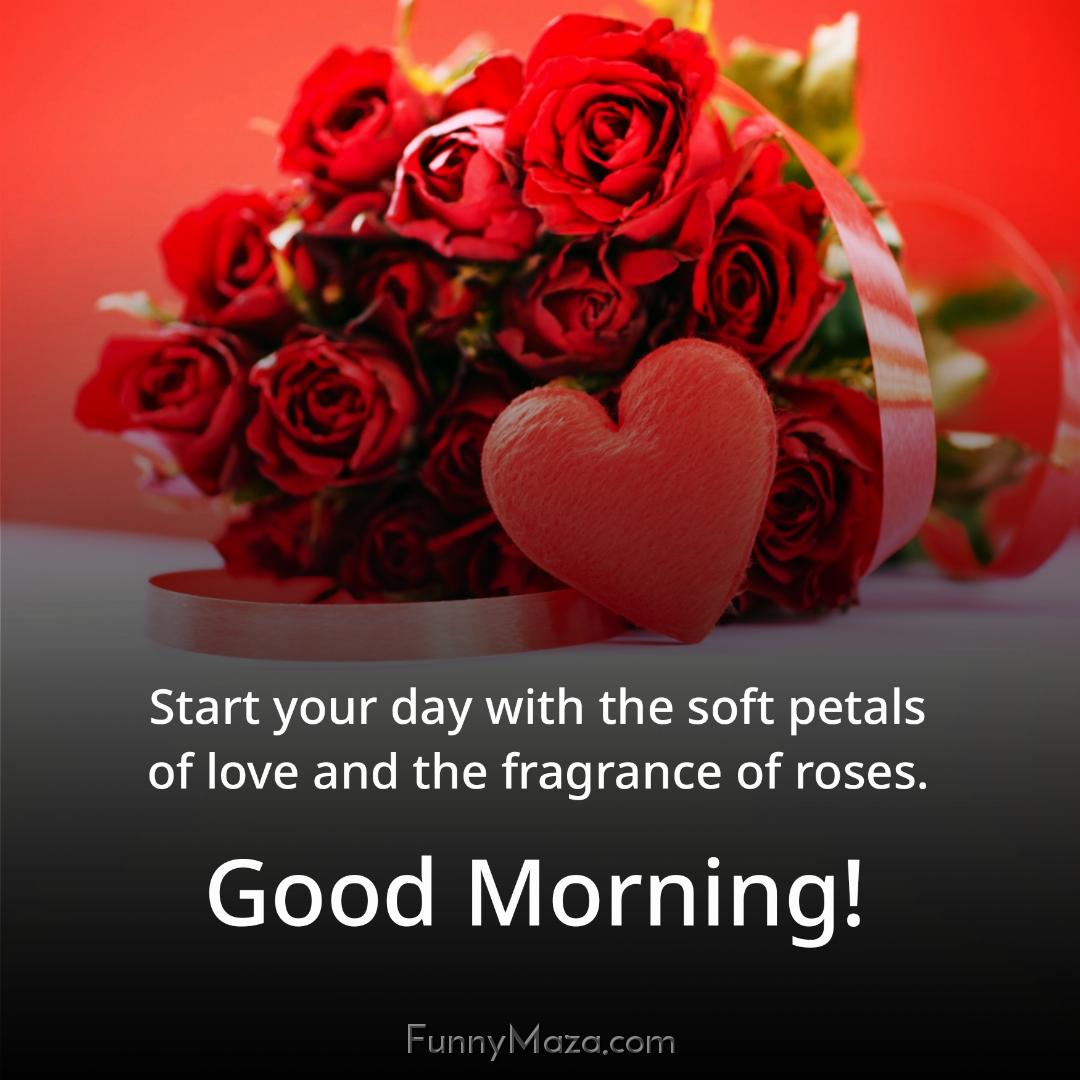 Start your day with the soft petals of love and the