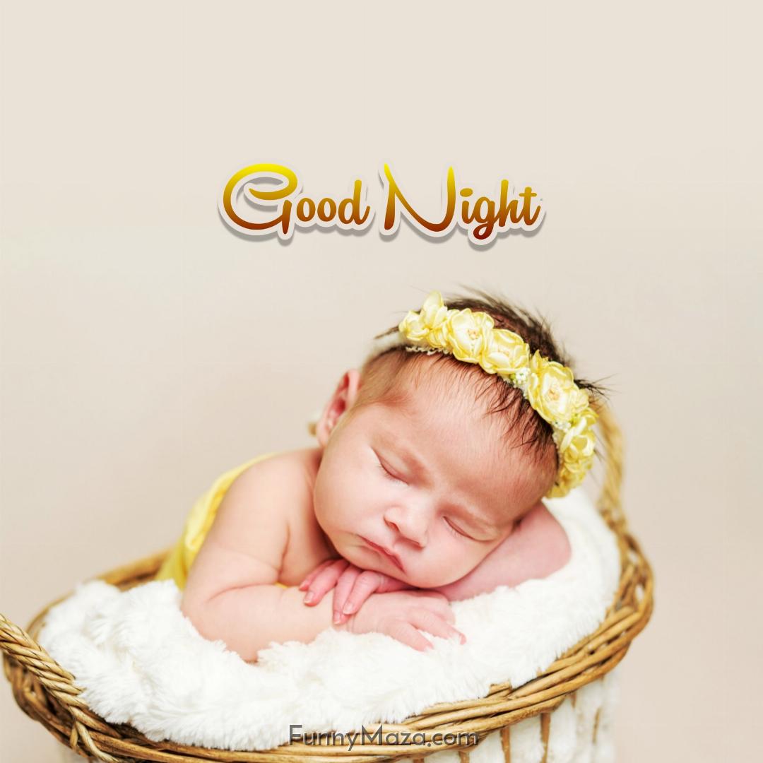 Good Night Baby in Basket Images