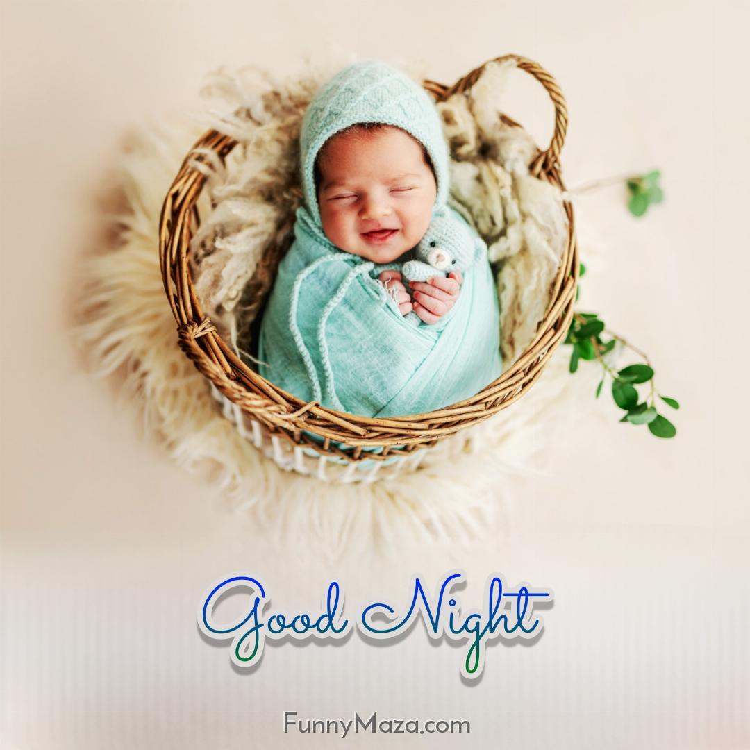 Good Night Smiling Baby Images