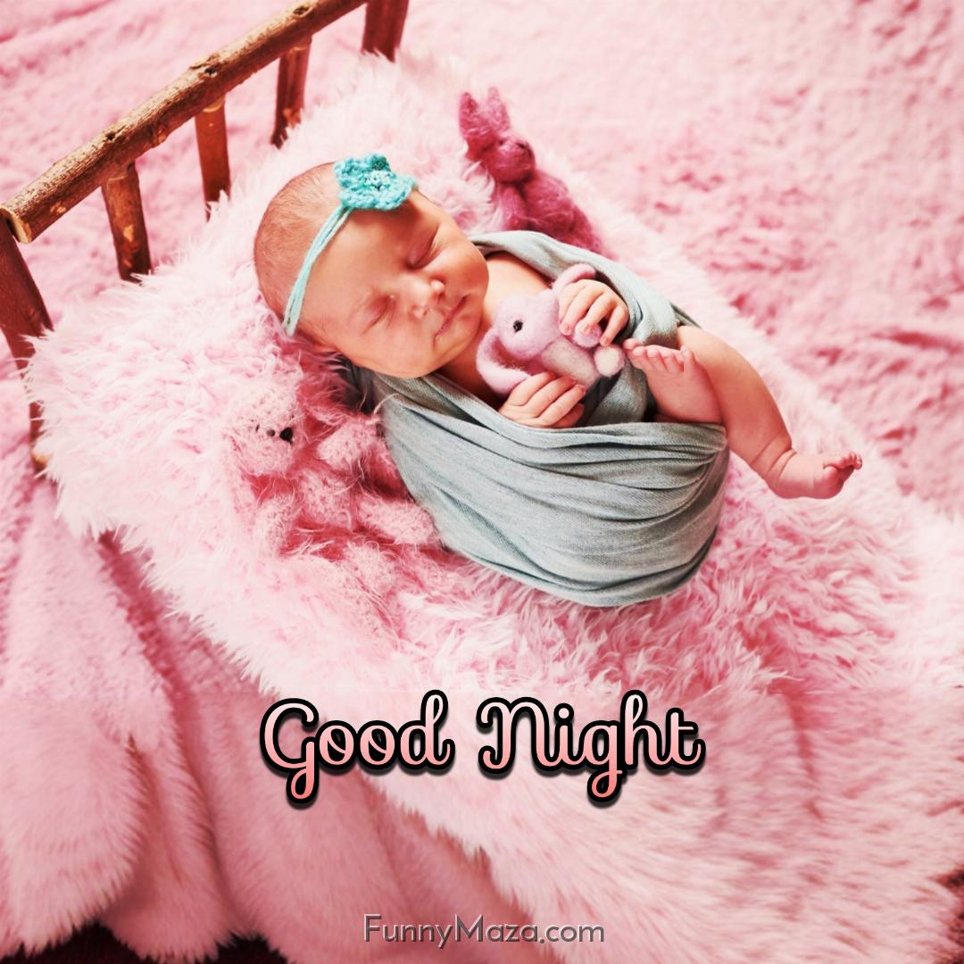 Good Night With Baby Images For Whatsapp