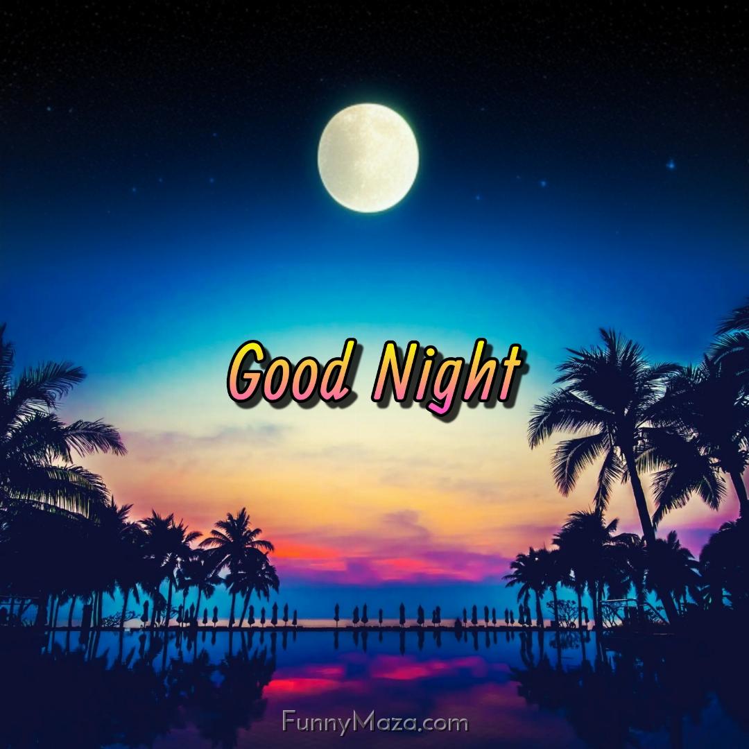 Beautiful Good Night Beach Images Download