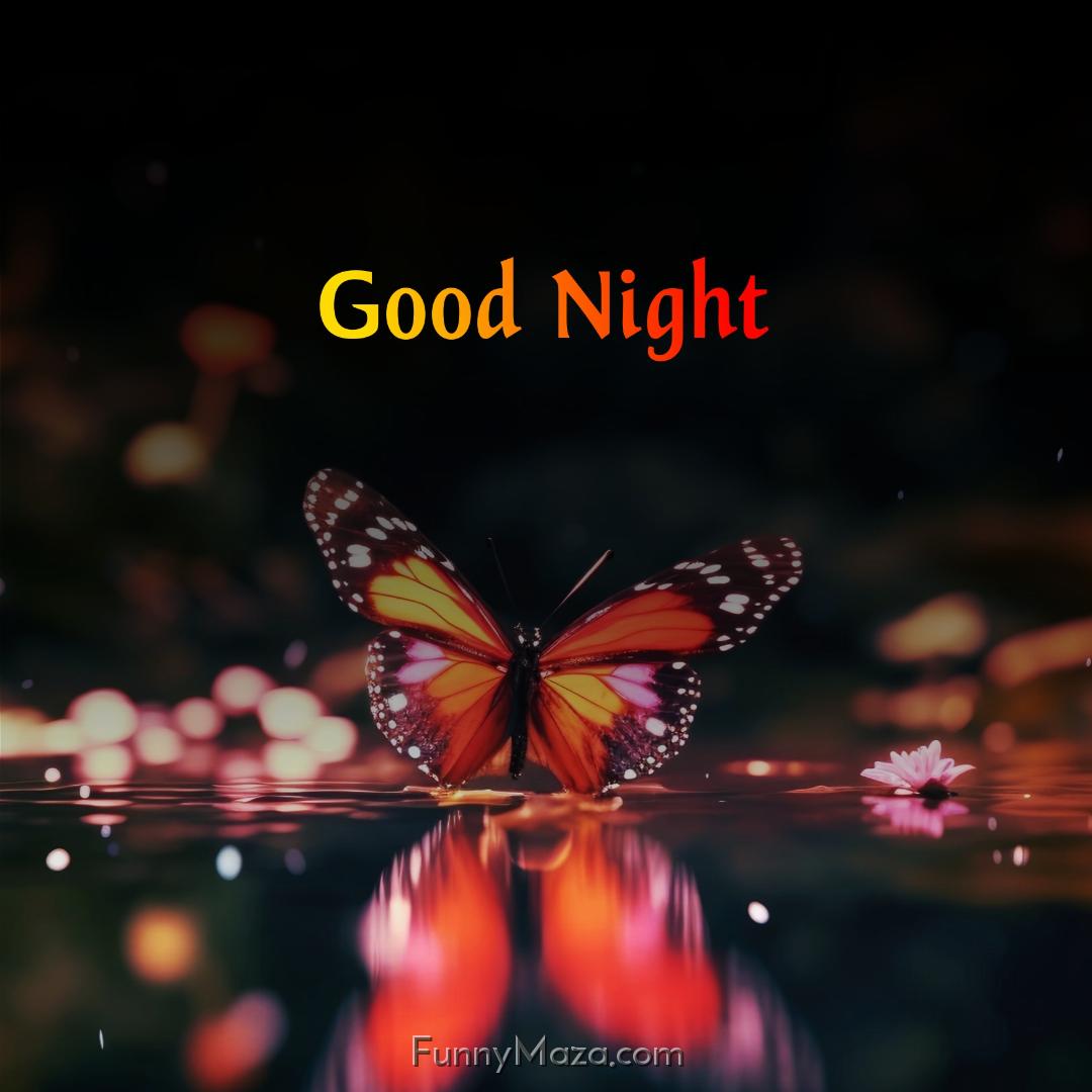 Good Night Beautiful Butterfly Images Download