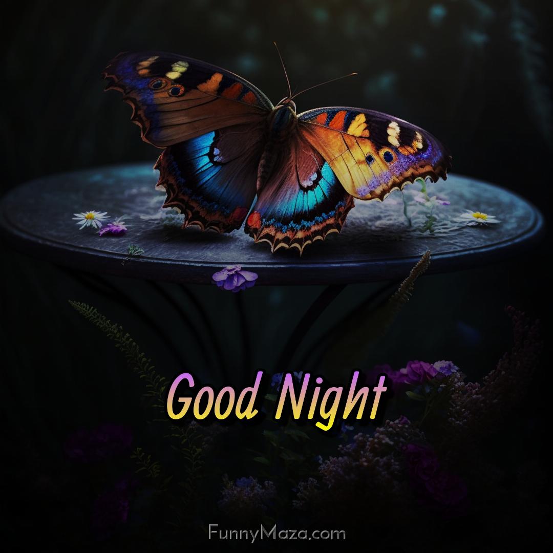 Good Night Butterfly Images 2024 HD