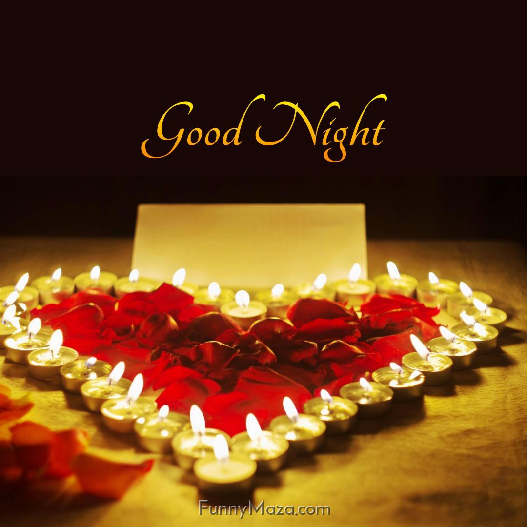 Goodnight Roses With Candles Images Download