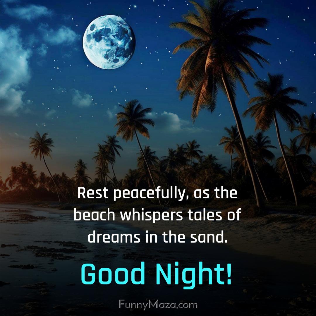 Rest peacefully as the beach whispers tales of dreams in the