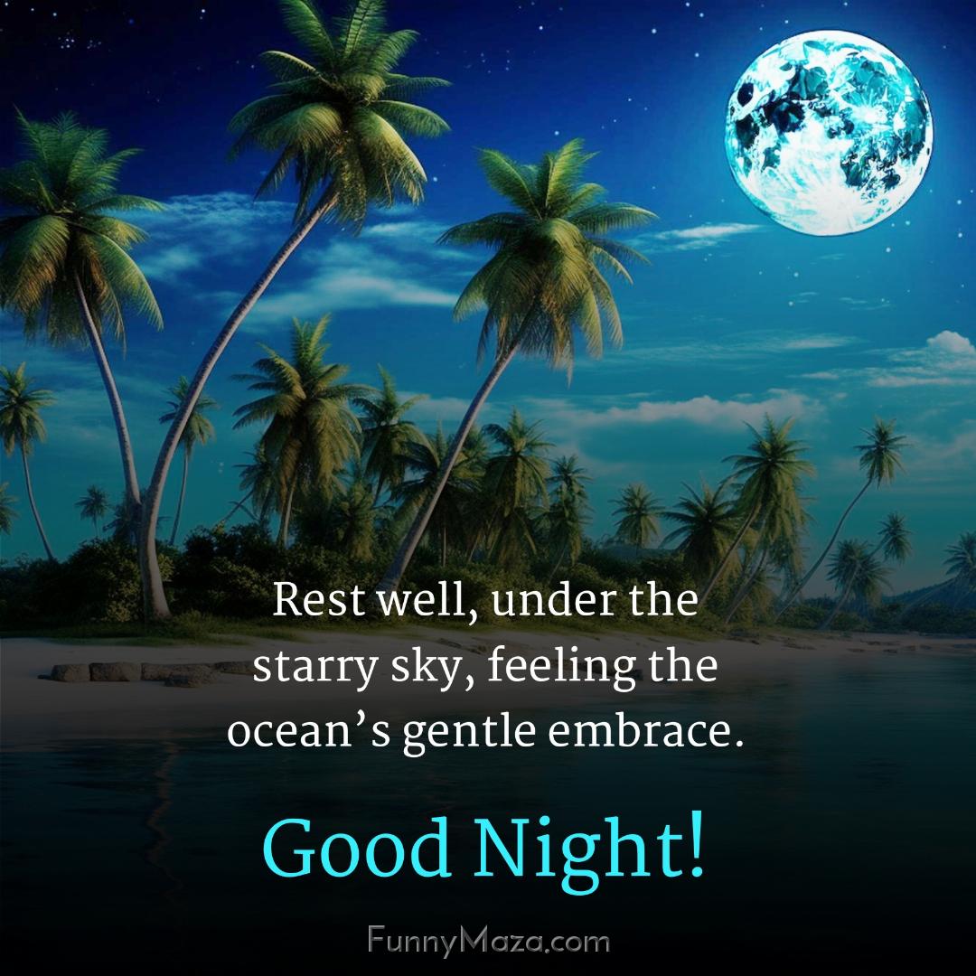 Rest well under the starry sky feeling the ocean’s gentle embrace