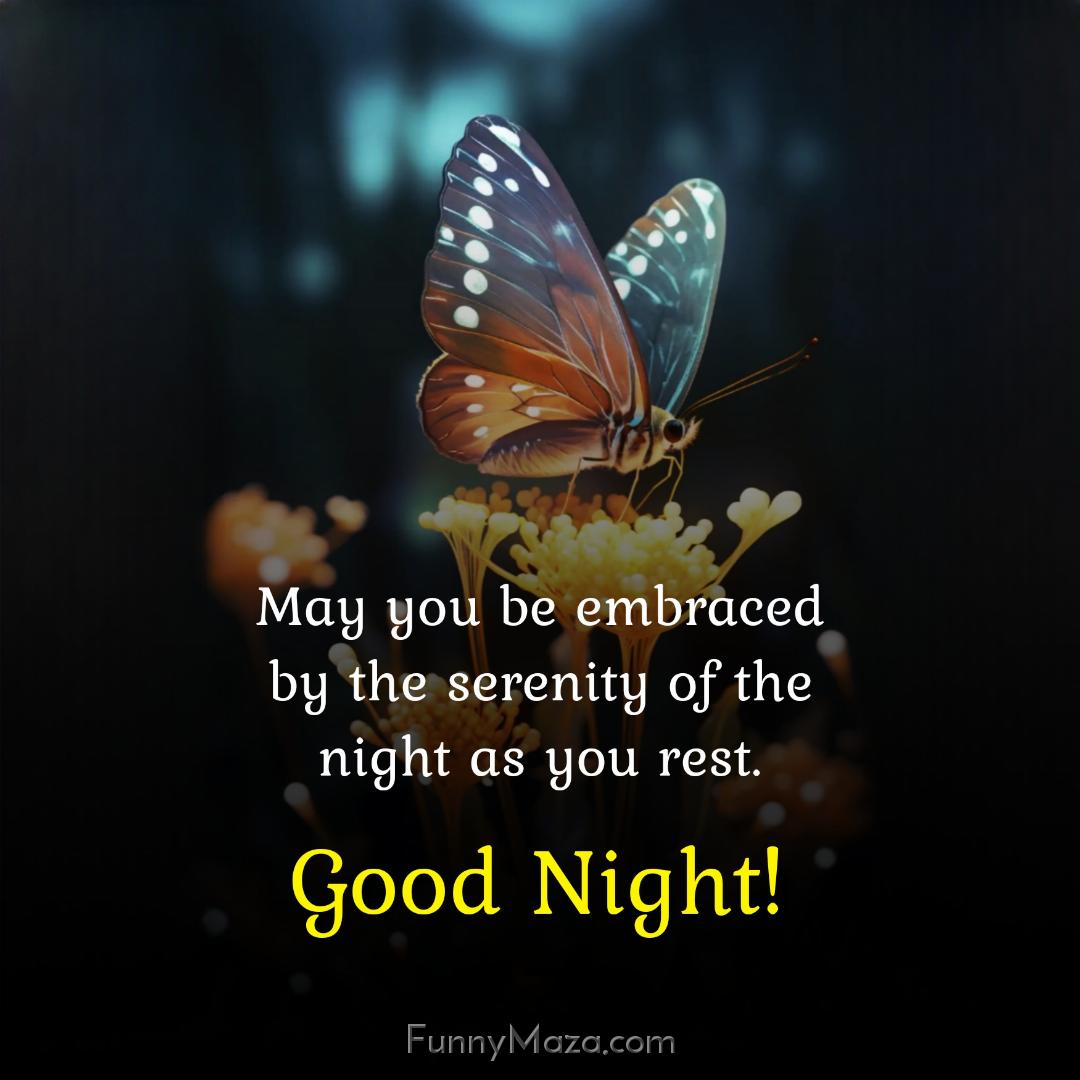 May you be embraced by the serenity of the night as