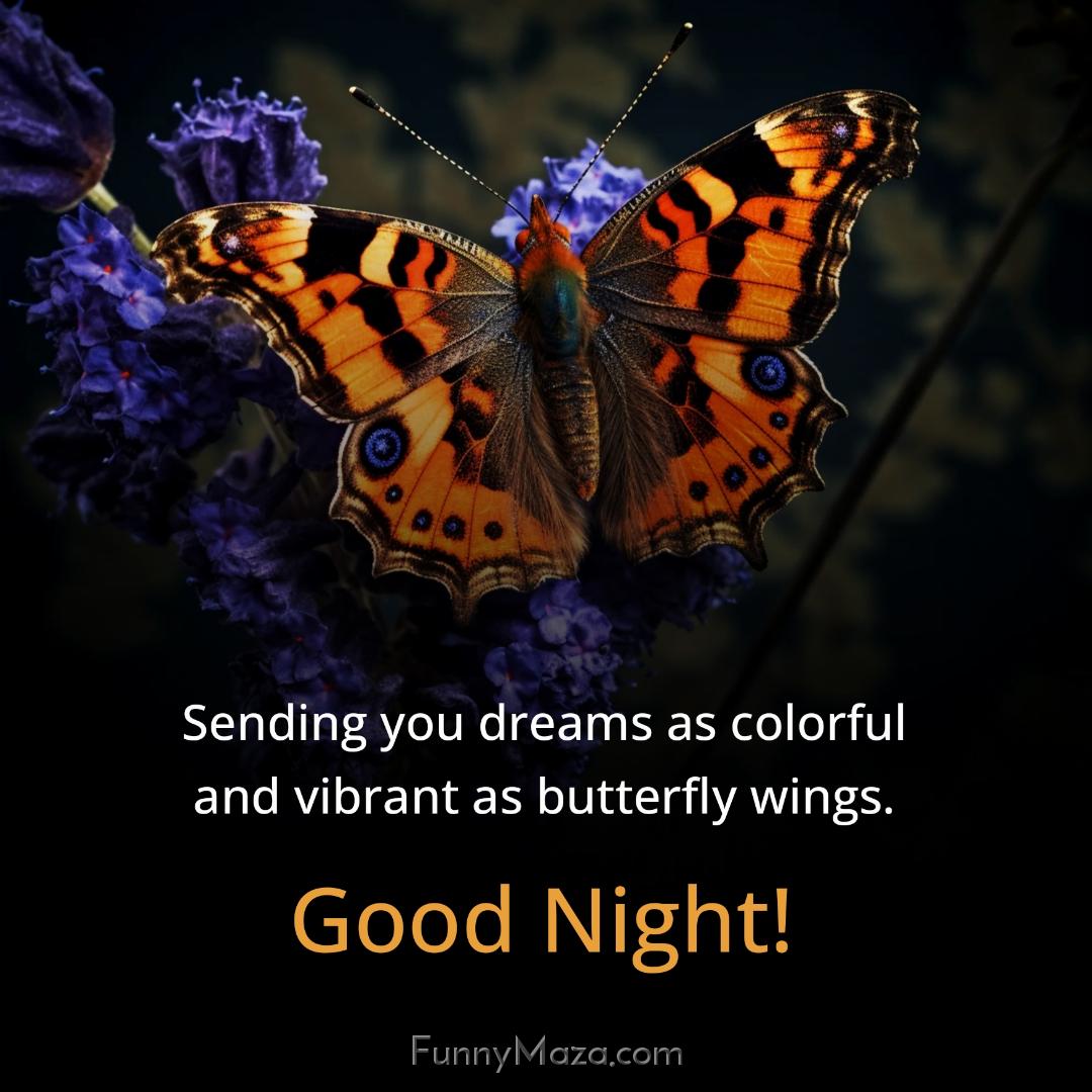 Sending you dreams as colorful and vibrant as butterfly wings