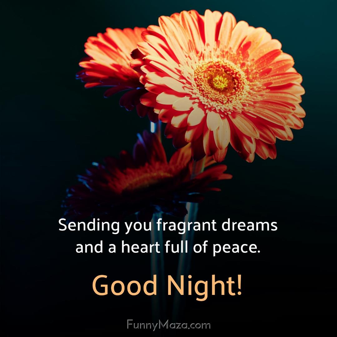 Sending you fragrant dreams and a heart full of peace