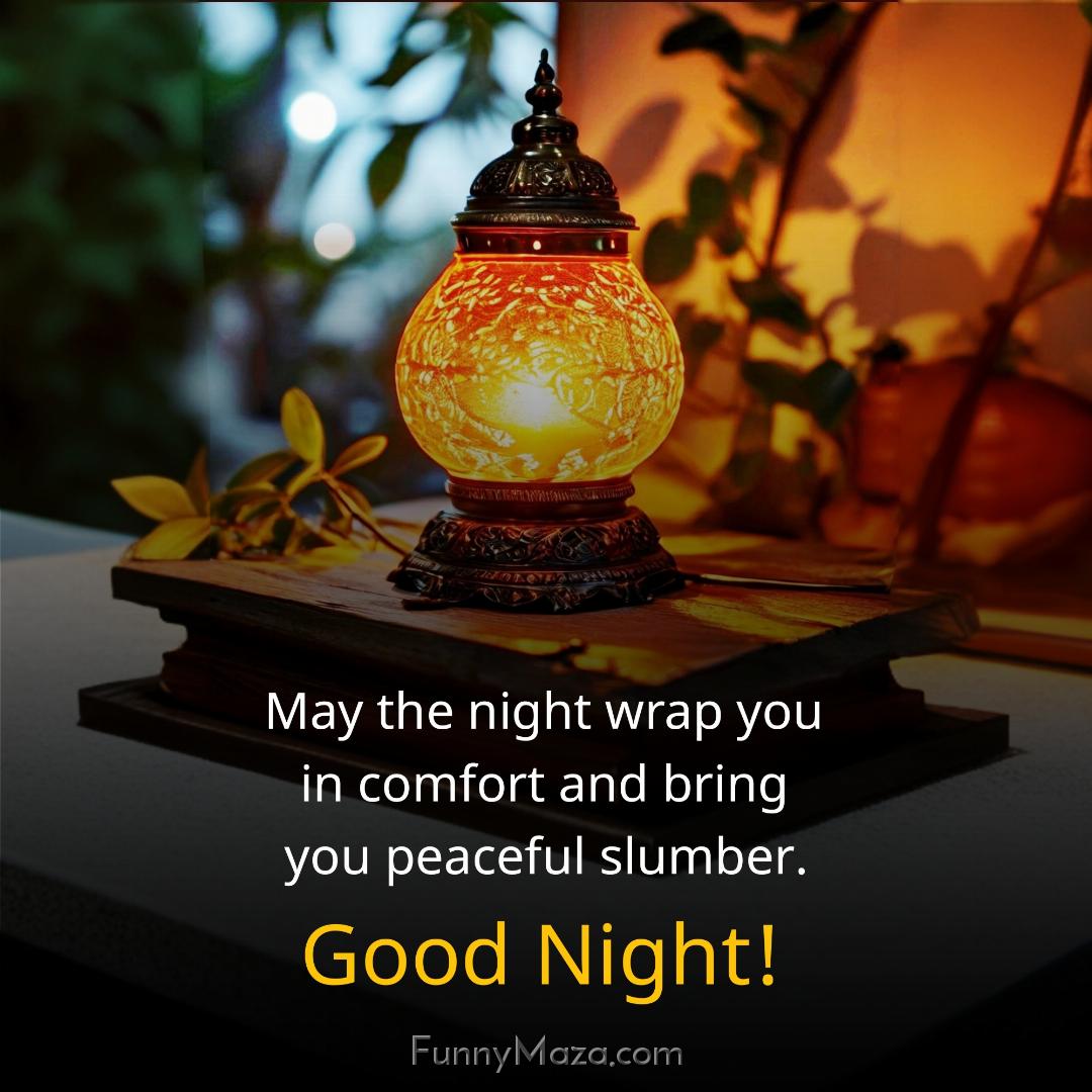 May the night wrap you in comfort and bring you peaceful