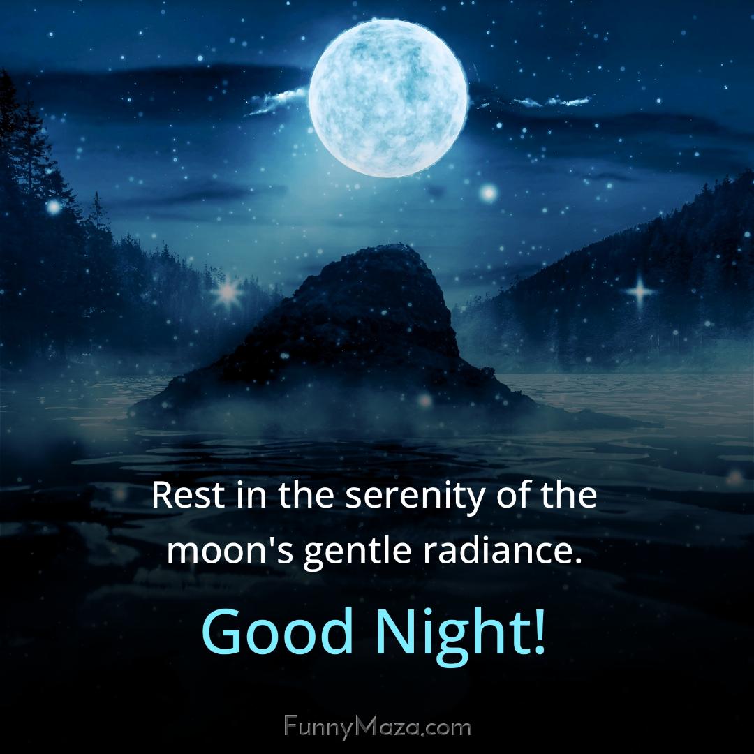 Rest in the serenity of the moon's gentle radiance