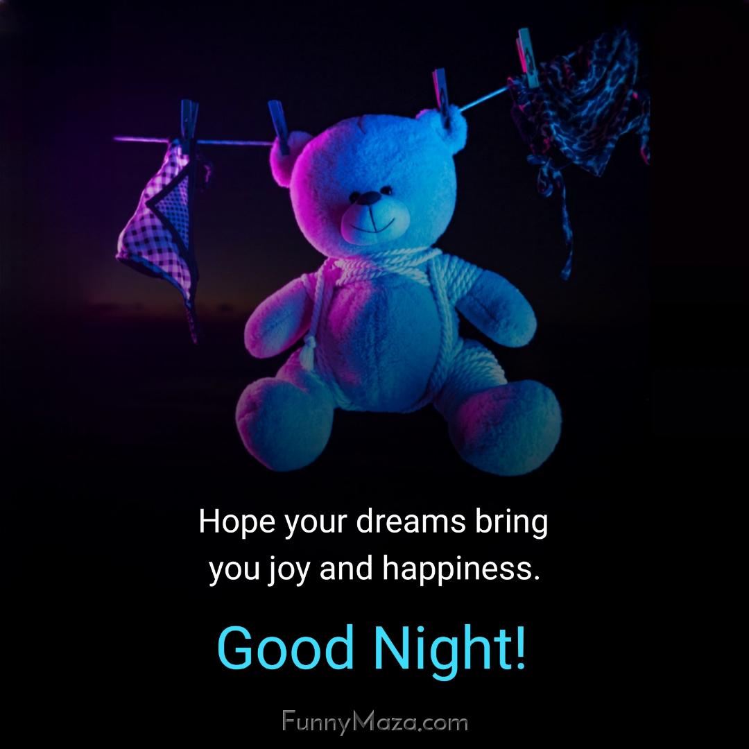 Hope your dreams bring you joy and happiness