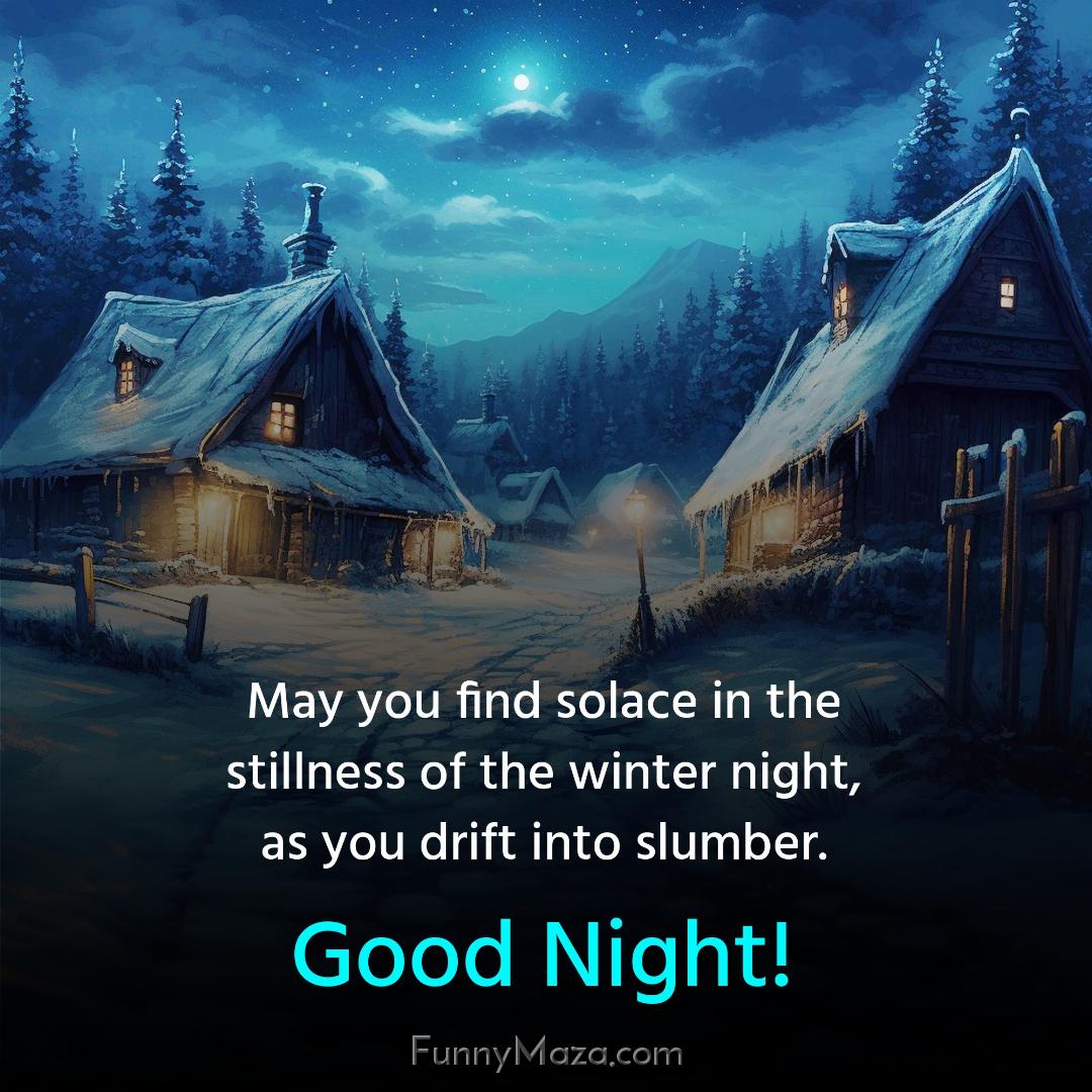 May you find solace in the stillness of the winter night