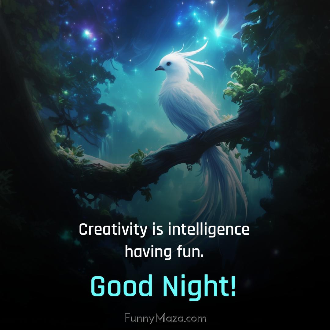 Creativity is intelligence having fun