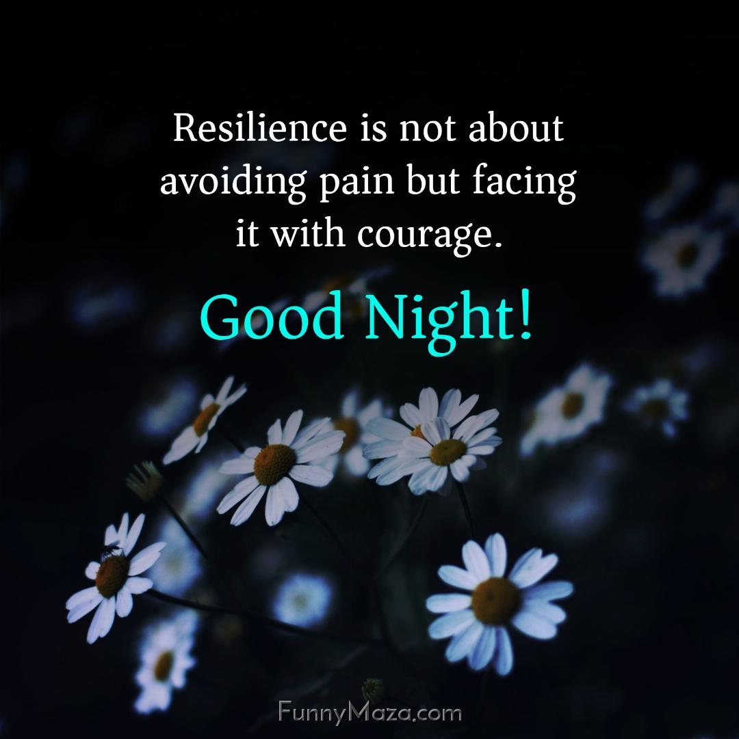 Resilience is not about avoiding pain but facing it with courage