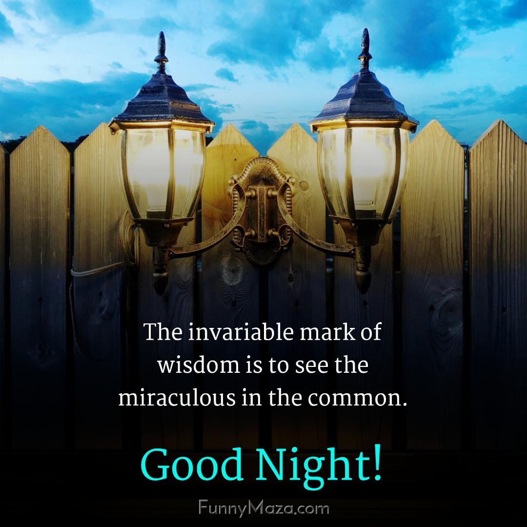 The invariable mark of wisdom is to see the miraculous in