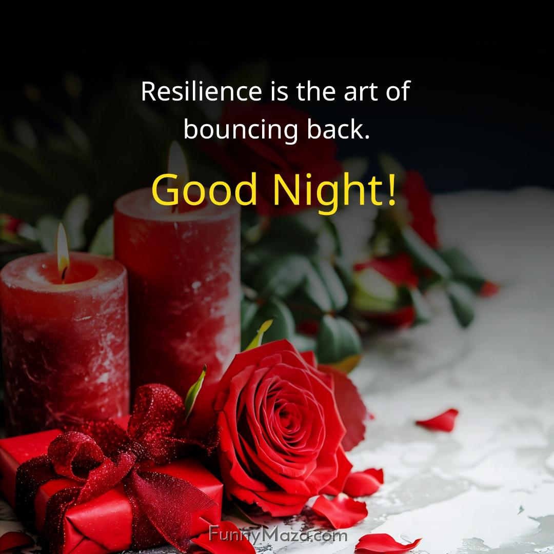 Resilience is the art of bouncing back