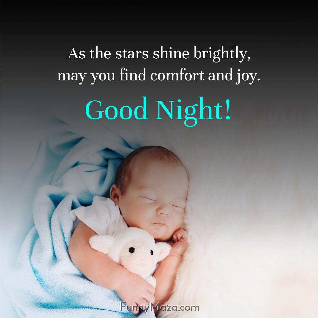 As the stars shine brightly may you find comfort and joy