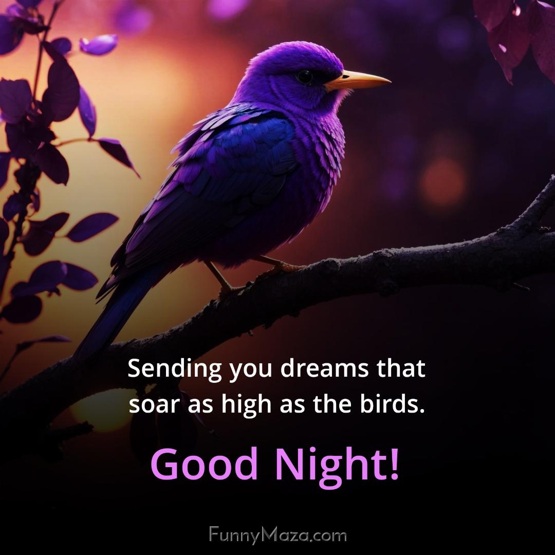 Sending you dreams that soar as high as the birds