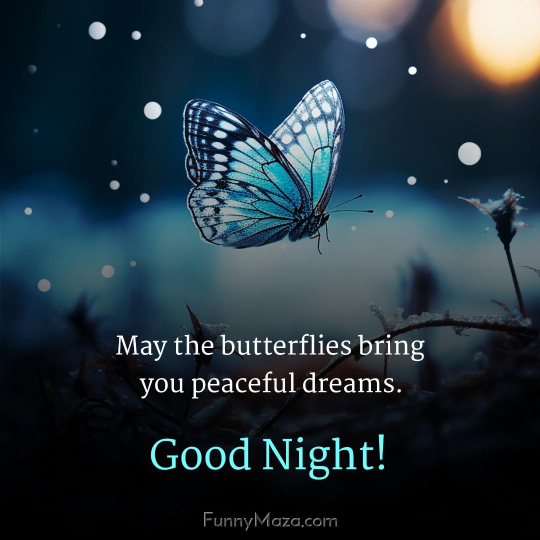 May the butterflies bring you peaceful dreams