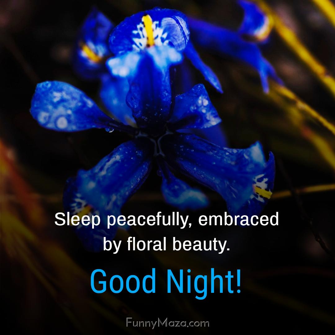 Sleep peacefully embraced by floral beauty