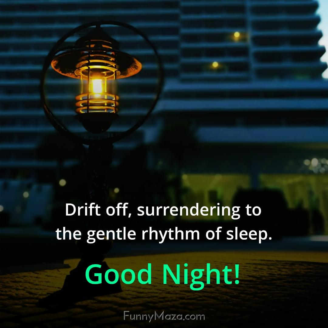 Drift off surrendering to the gentle rhythm of sleep