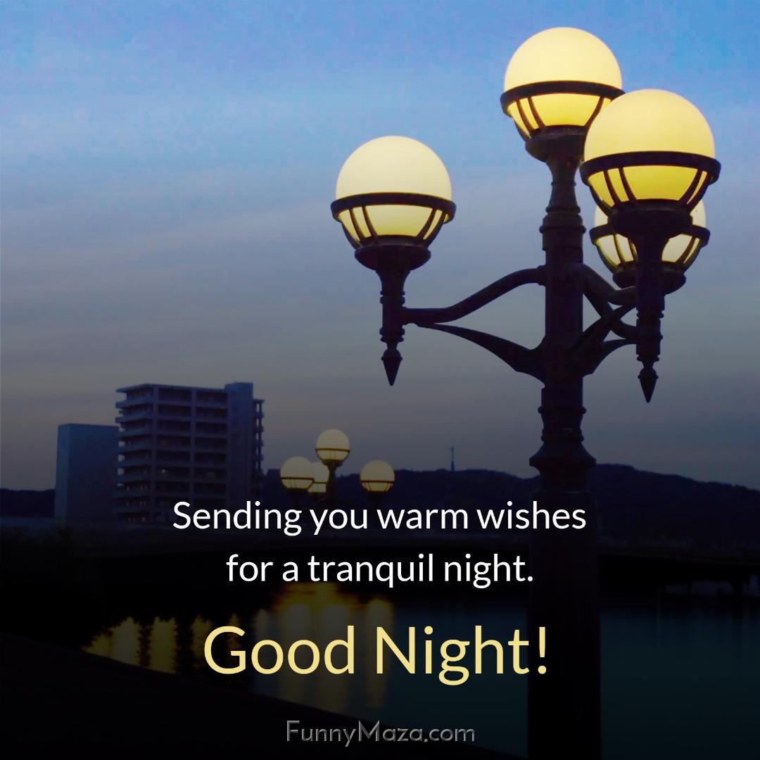 Sending you warm wishes for a tranquil night