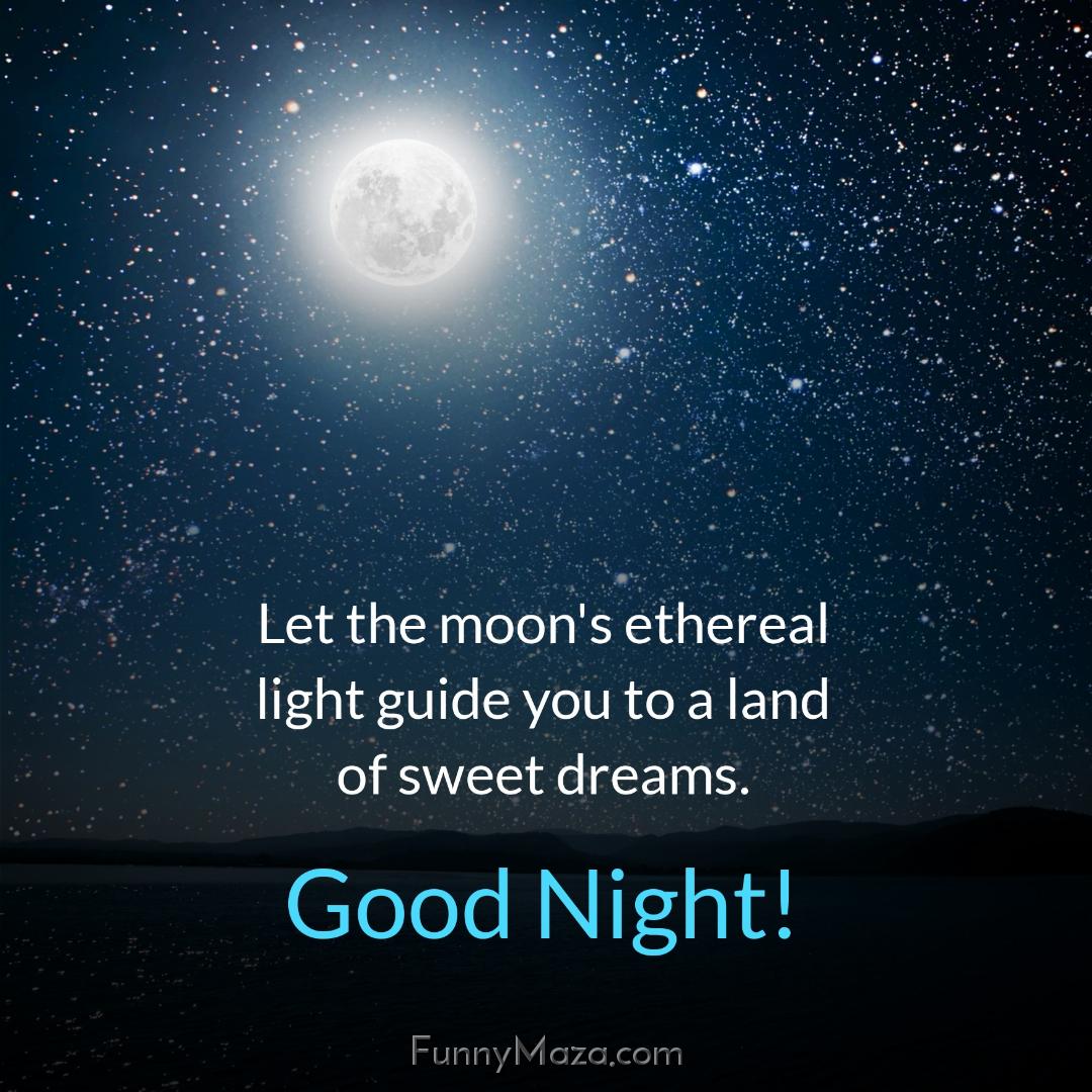 Let the moon's ethereal light guide you to a land of