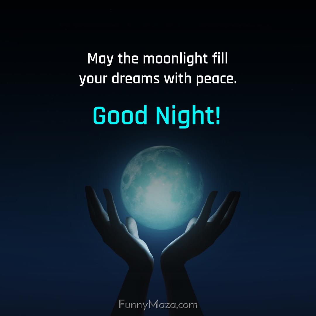 May the moonlight fill your dreams with peace