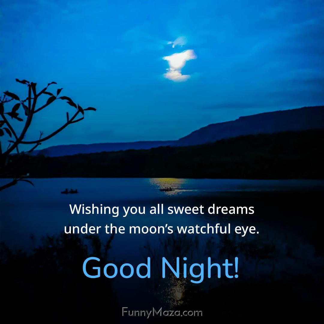 Wishing you all sweet dreams under the moon’s watchful eye